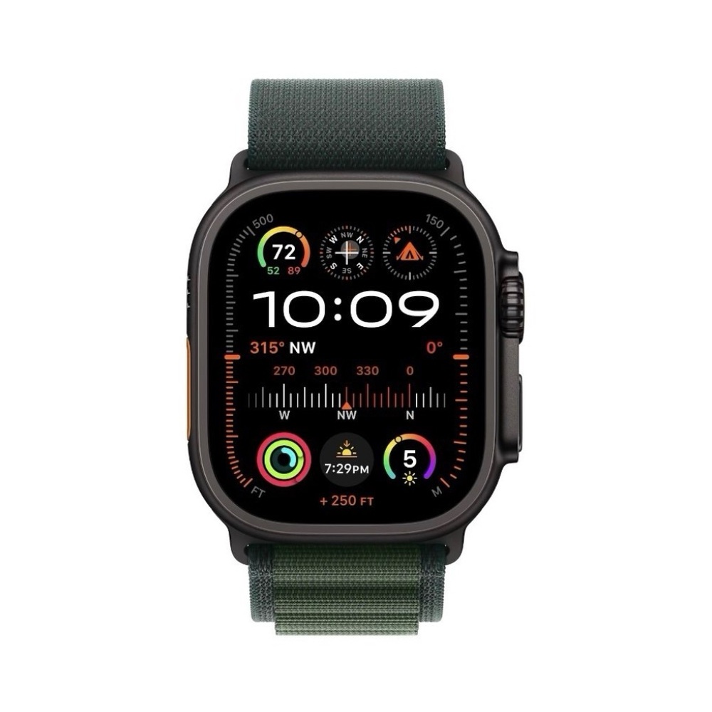 Apple Smartwatch with Forest Green Strap